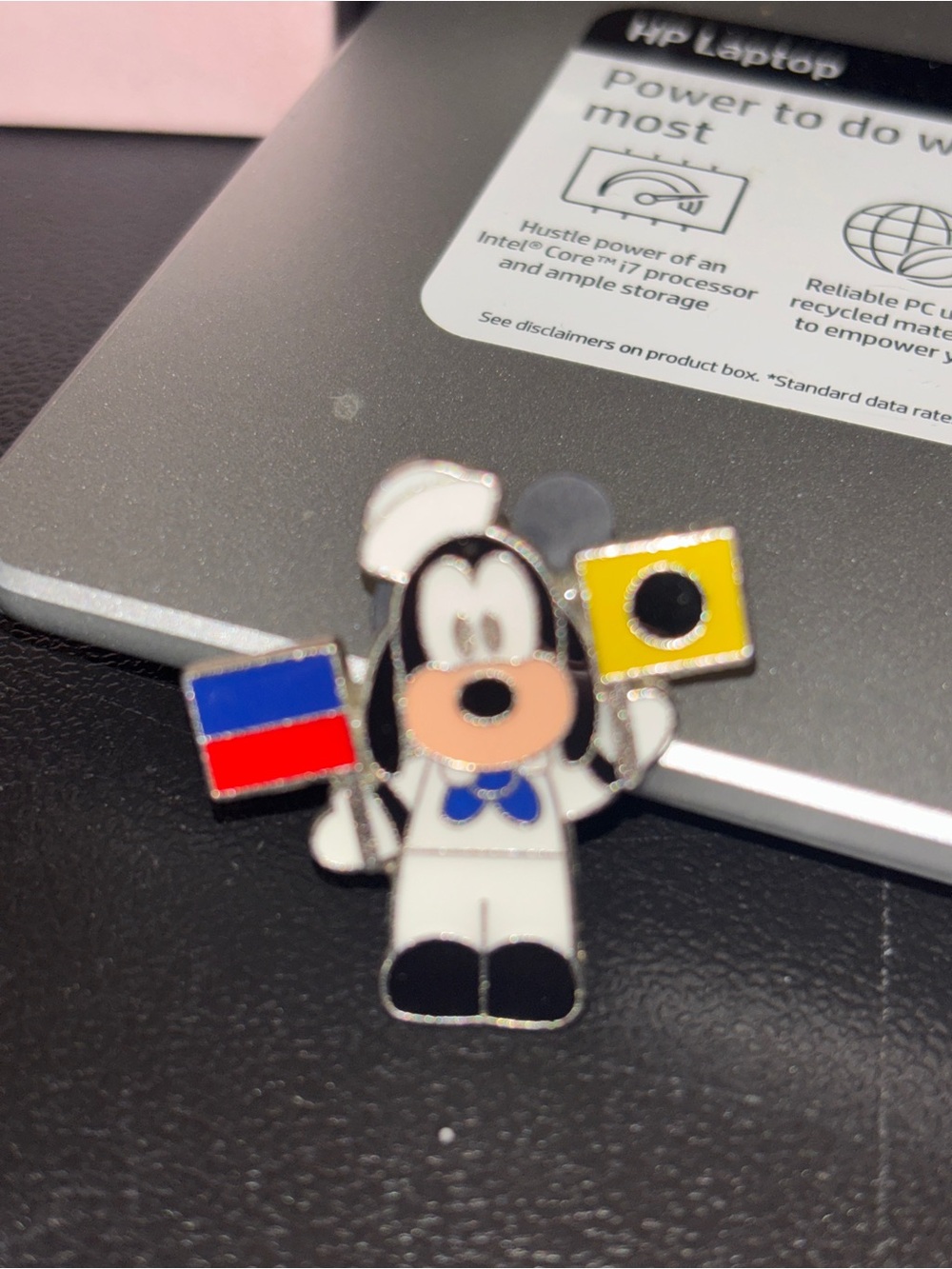 Disney Trading Pin, Disney Cruise Line,Goofy with Flags in a Sailor Suit, 2008